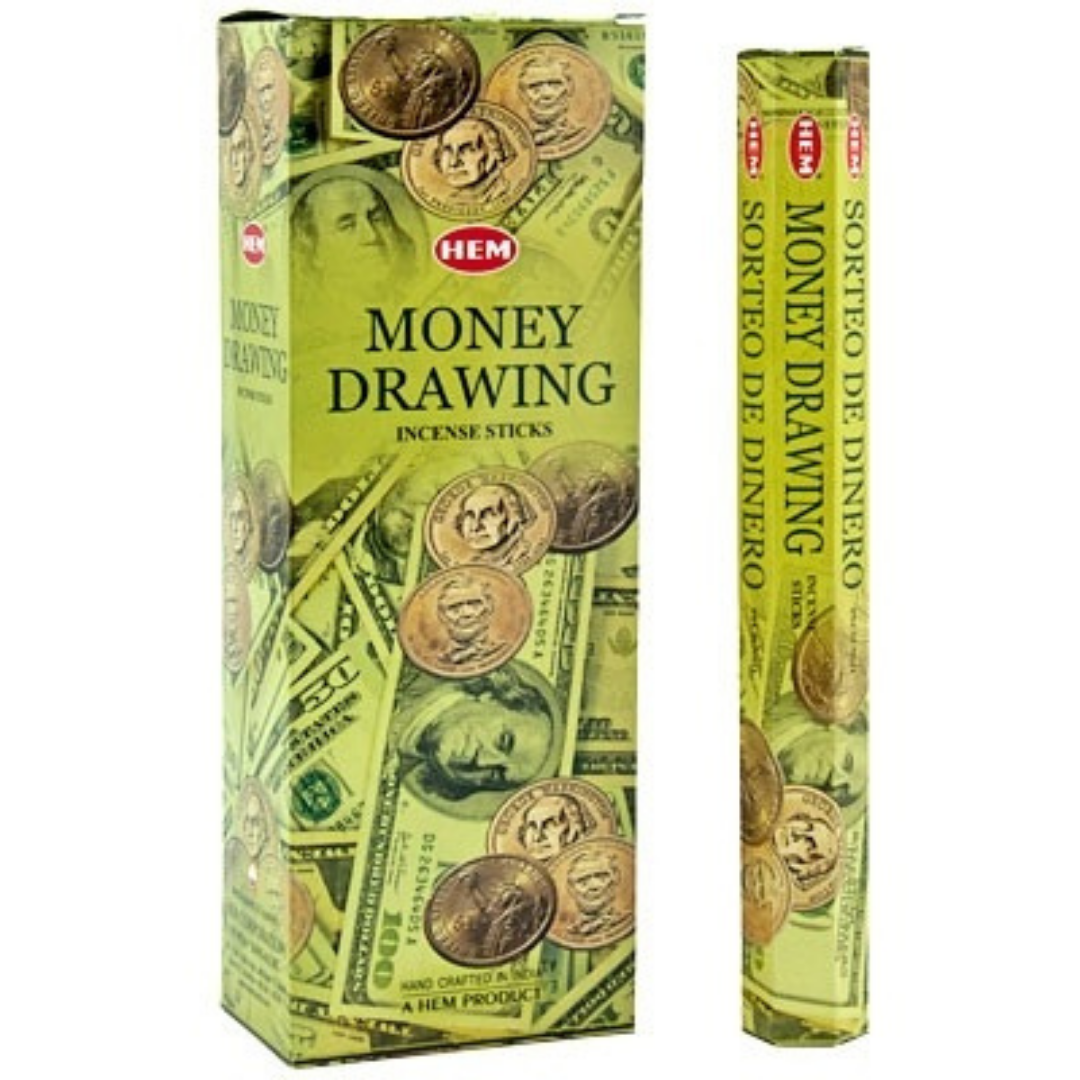 Hem Hexa Money Drawing Incense, 20 Sticks Pack