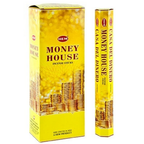 Hem Hexa  Money House Incense, 20 Sticks Pack