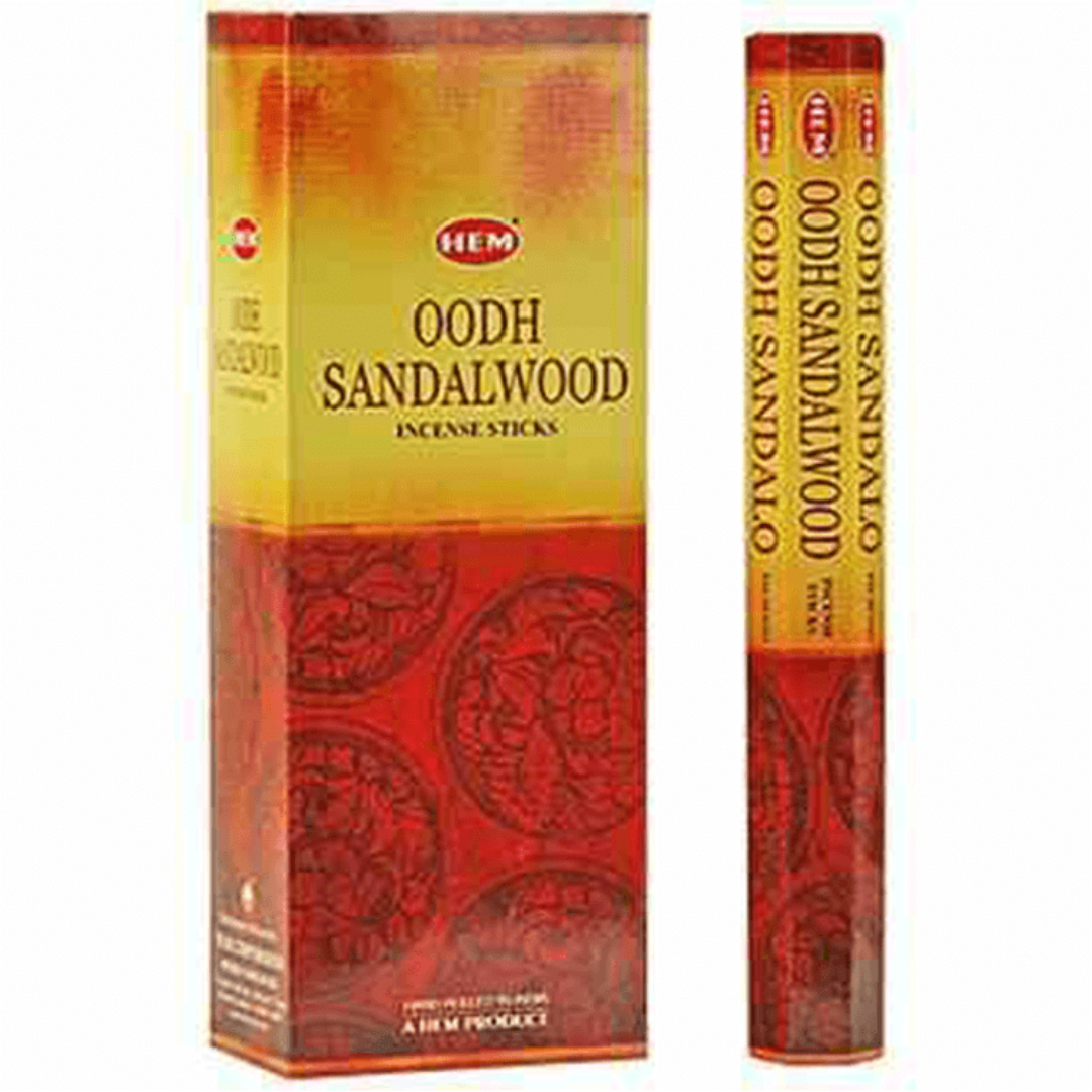 Hem Hexa Oodh Sandalwood Incense, 20 Sticks Pack