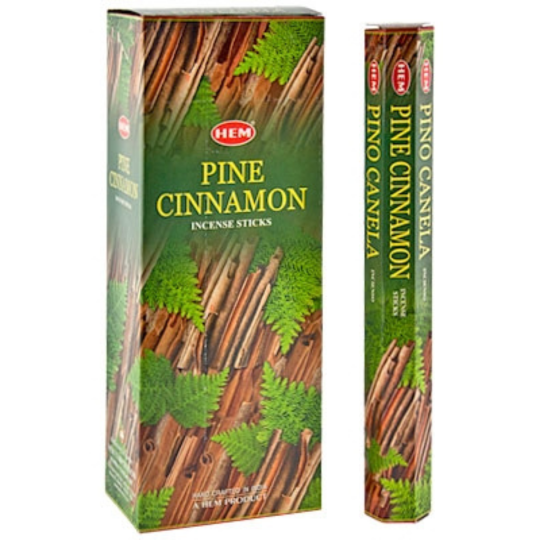Hem Hexa Pine Cinnamon Incense, 20 Sticks Pack