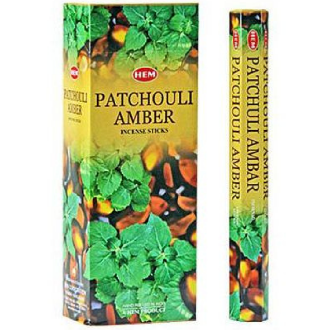 Hem Hexa Patchouli Amber Incense sticks