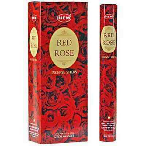 Hem Hexa Rose, red Incense, 20 Sticks Pack