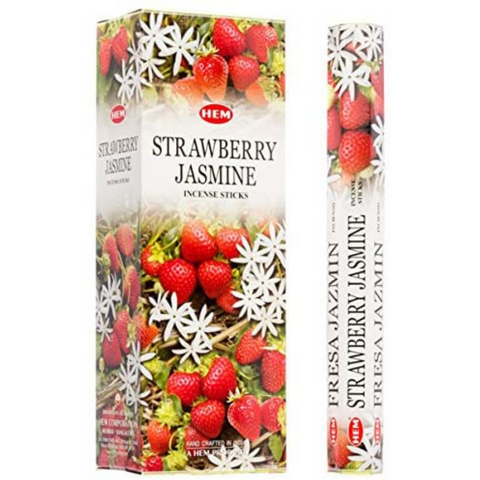 Hem Hexa Strawberry Jasmine Incense, 20 Sticks Pack