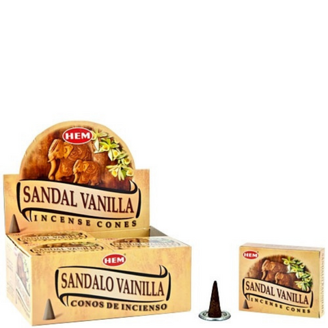 Hem Sandal Vanilla Cone Incense