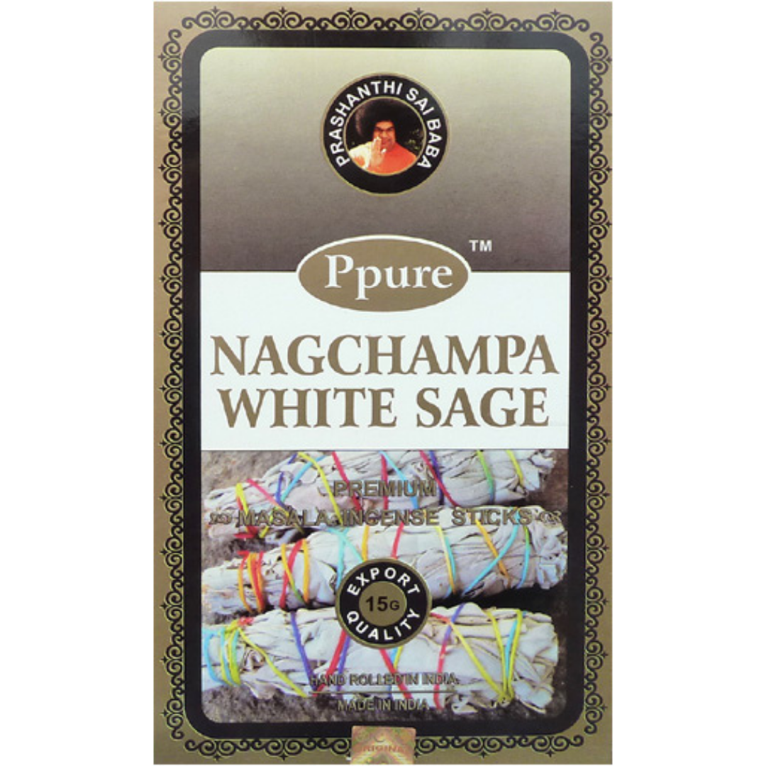 Ppure-Nagchampa White Sage Incense