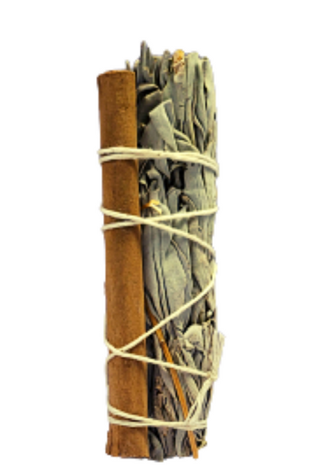 White Sage With Cinnamon 3-4 inches