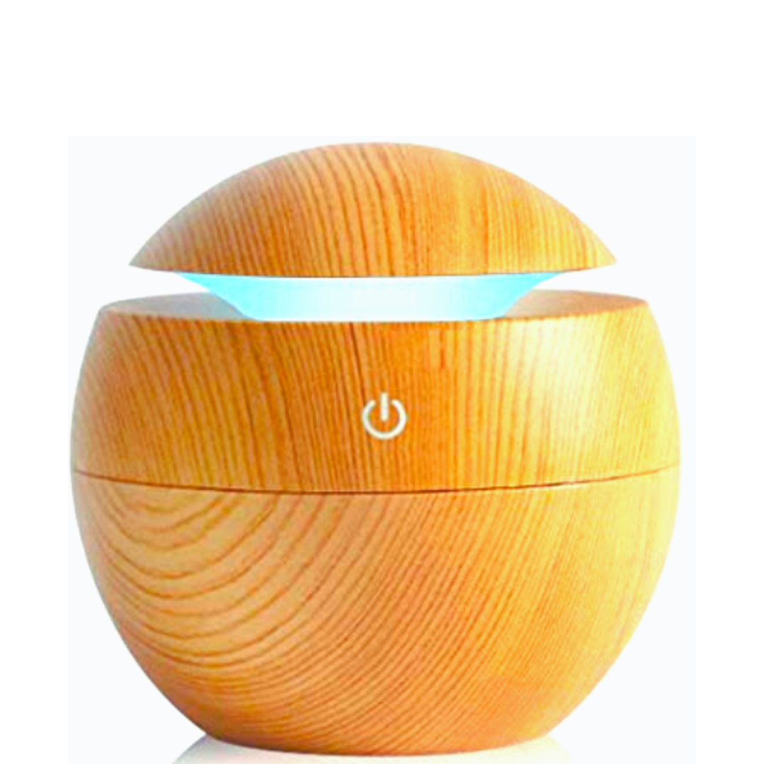 Aroma Essential Oil Diffuser, 130ml Ultrasonic Humidifier with LED Night Light