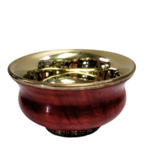 Tibetan Offering Bowl-Red