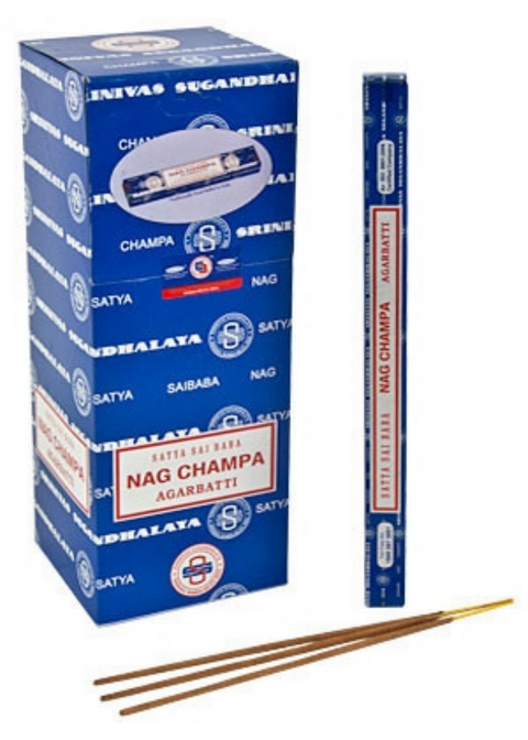 Satya Nag Champa Incense - 10 Gram Pack (25 Packs Per Box)