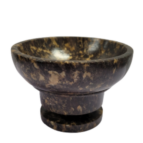 Soapstone Smudging Bowl, Cone Incense and Candle Burner