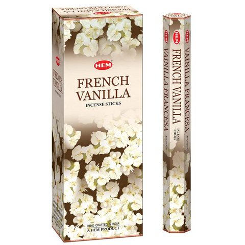 Hem Hexa  French Vanilla Incense, 20 Sticks Pack