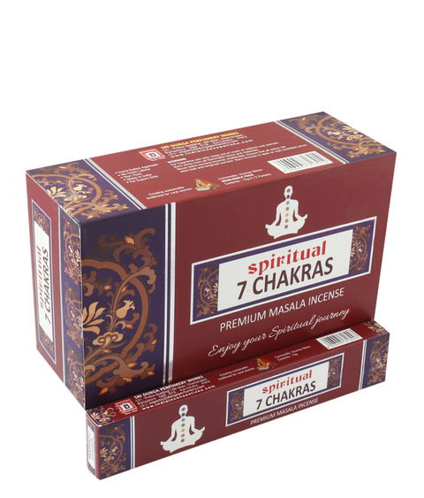 Spiritual Seven Chakras Incense -15 Gram Pack