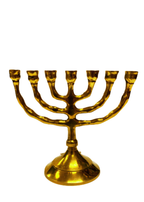 Solid Brass 7 Candles Menorah