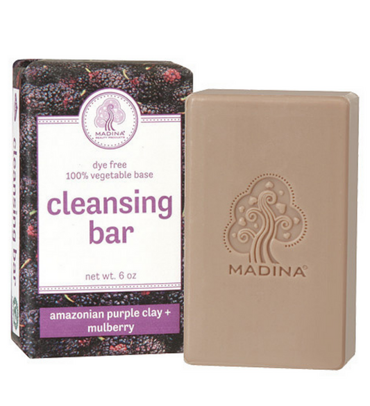 Madina Amazonian Purple Clay & Mulberry Cleansing Bar Soap