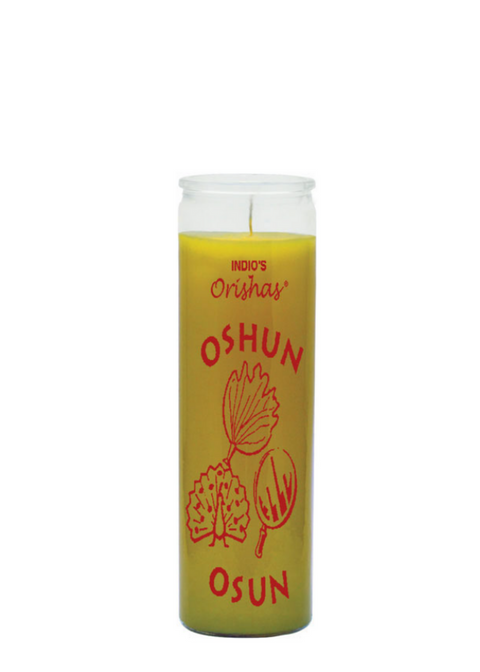 OSHUN-ORISHAS (Yellow) 7 DAY CANDLE