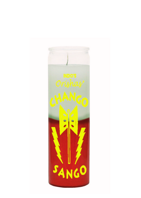 CHANGO-ORISHAS (Red and White) 7 DAY CANDLE