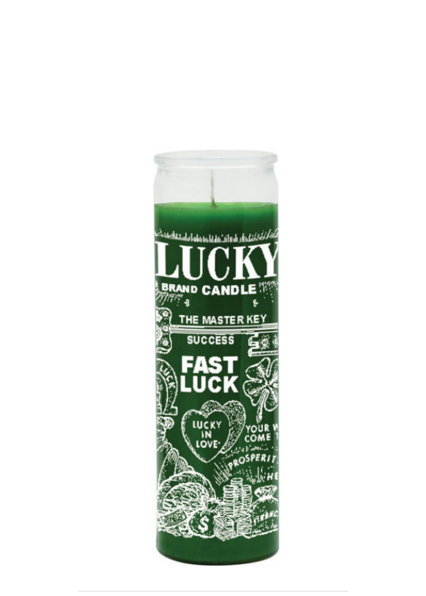 FAST LUK (Green) 1 COLOR 7 DAY CANDLE
