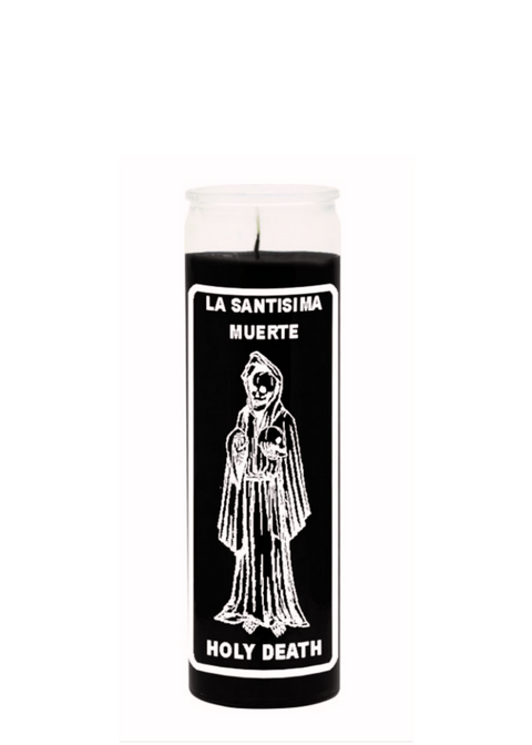 LA SANTISIMA MUERTE-HOLY DEATH (Black) 7 DAY CANDLE