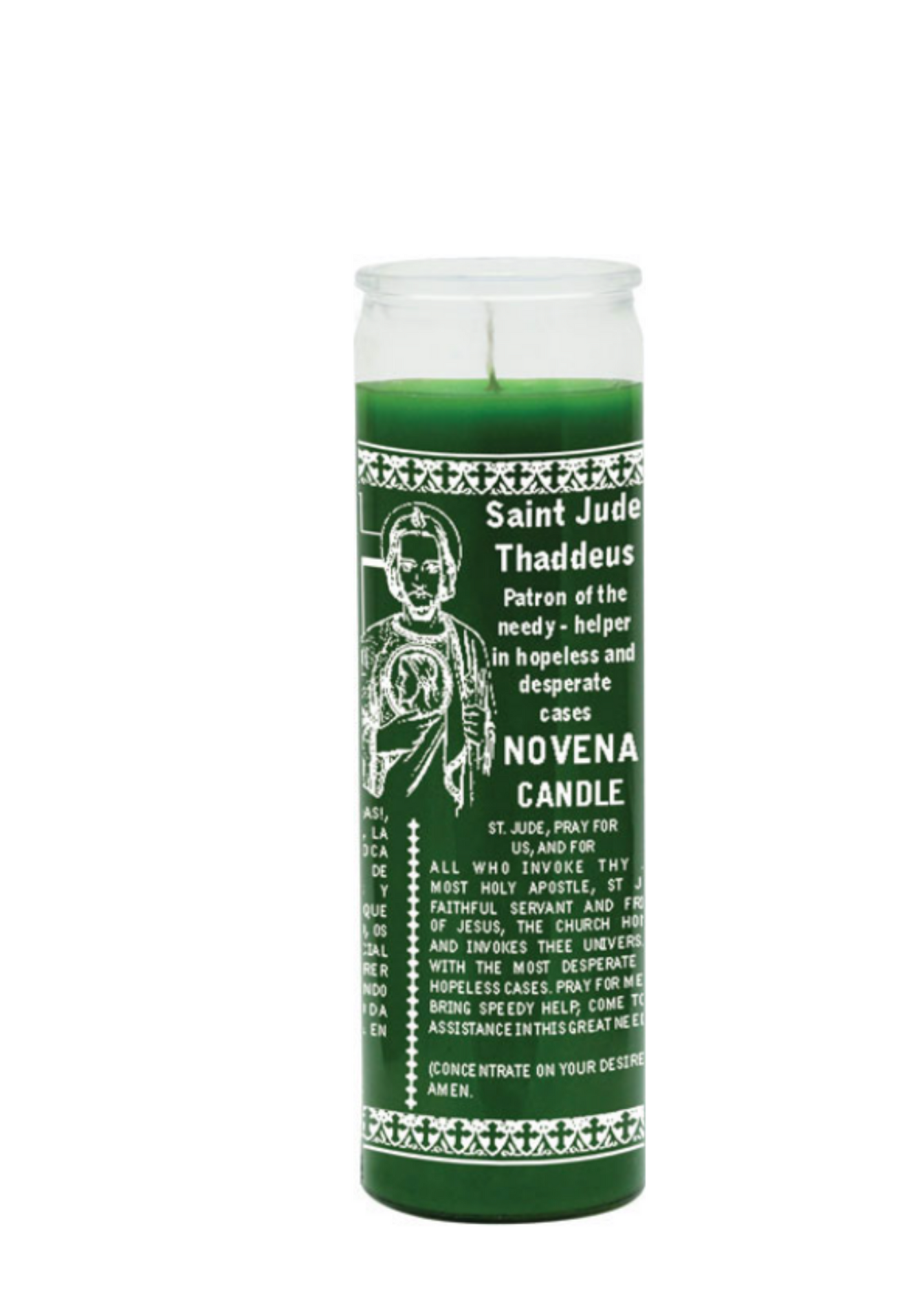 SAINT JUDE (Green) 1 COLOR 7 DAY CANDLE