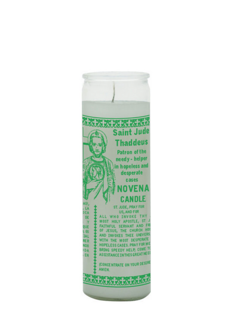 SAINT JUDE (White) 1 COLOR 7 DAY CANDLE