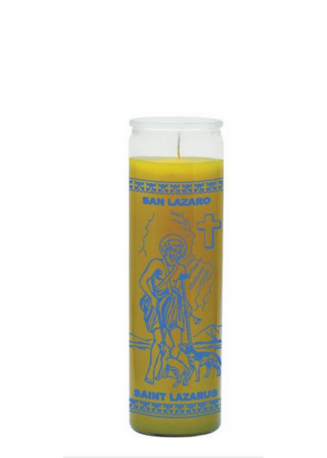 Saint Lazaro (Yellow) 1 Color 7 Day Candle
