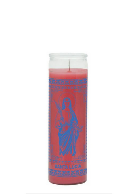 Saint Lucy (Pink) 1 Color 7 Day Candle