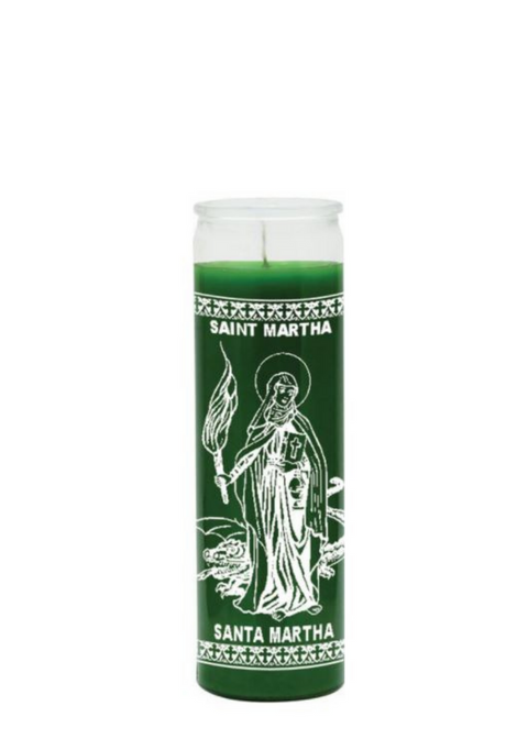 Saint Martha (Green) 1 Color 7 Day Candle