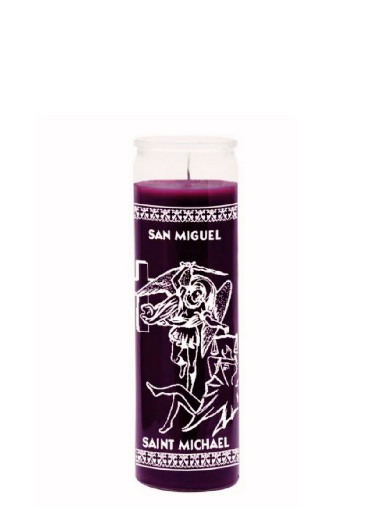 SAINT MICHAEL (Purple) 1 COLOR 7 DAY CANDLE