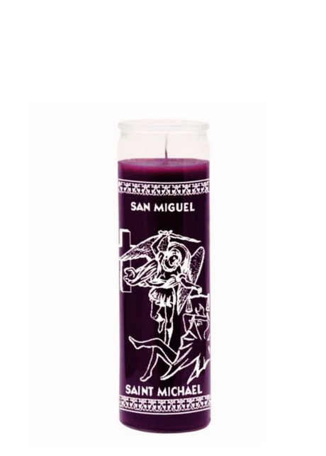 SAINT MICHAEL (Purple) 1 COLOR 7 DAY CANDLE