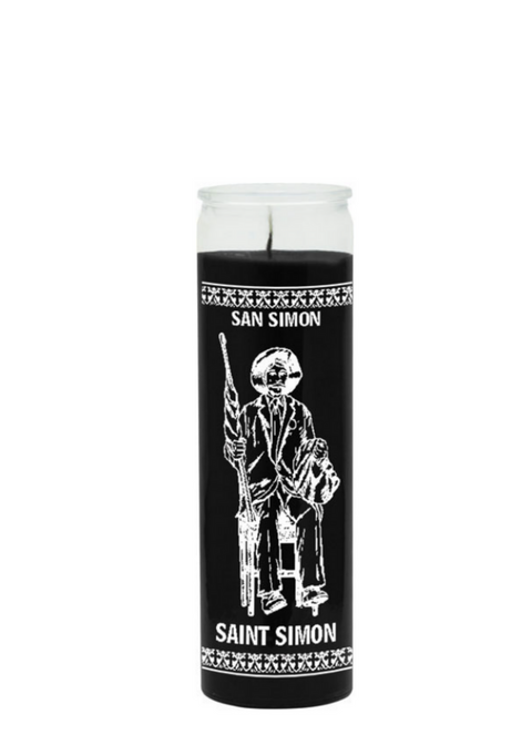 Saint Simon (Black) 1 Color 7 Day Candle
