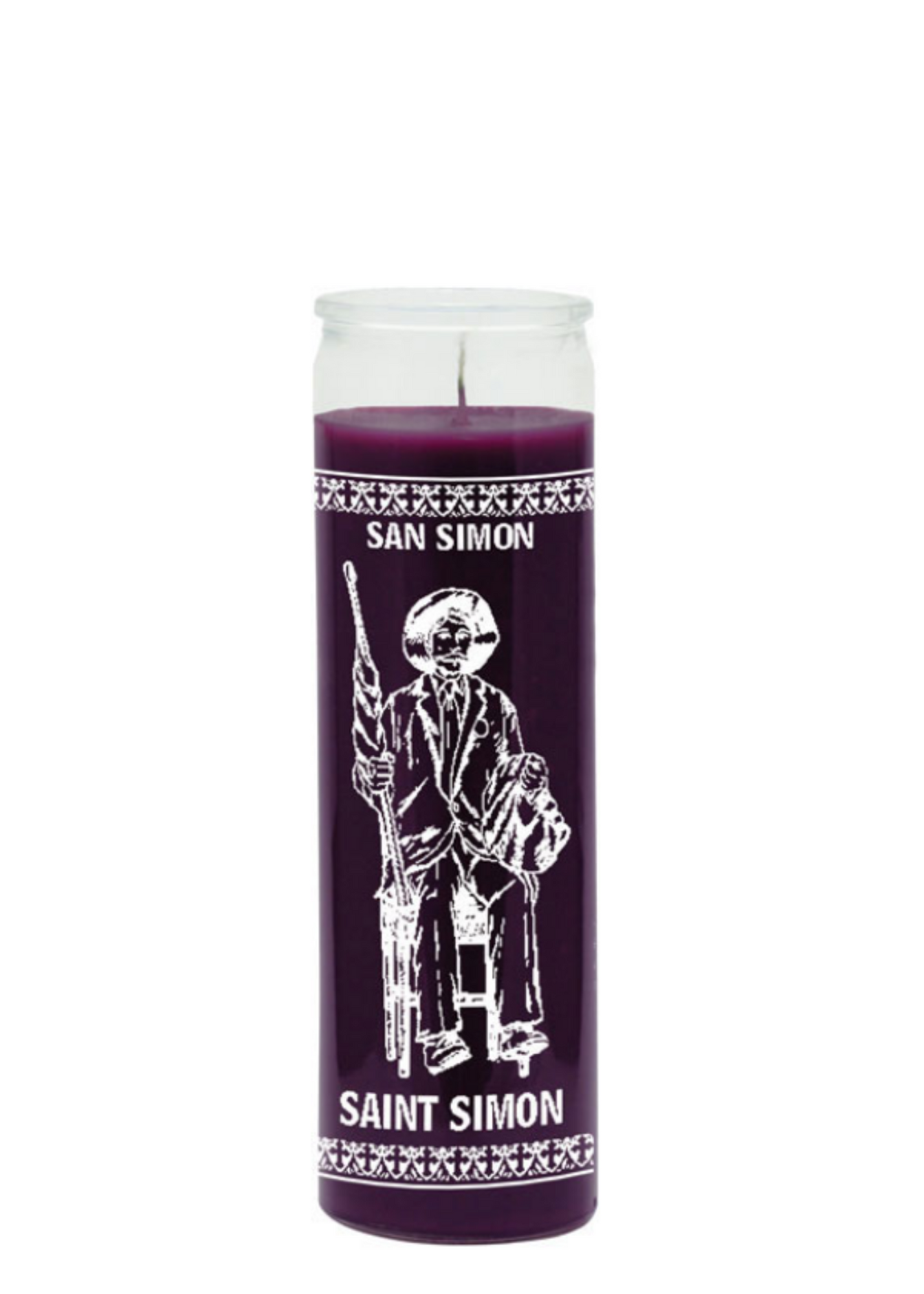 Saint Simon (Purple) 1 Color 7 Day Candle
