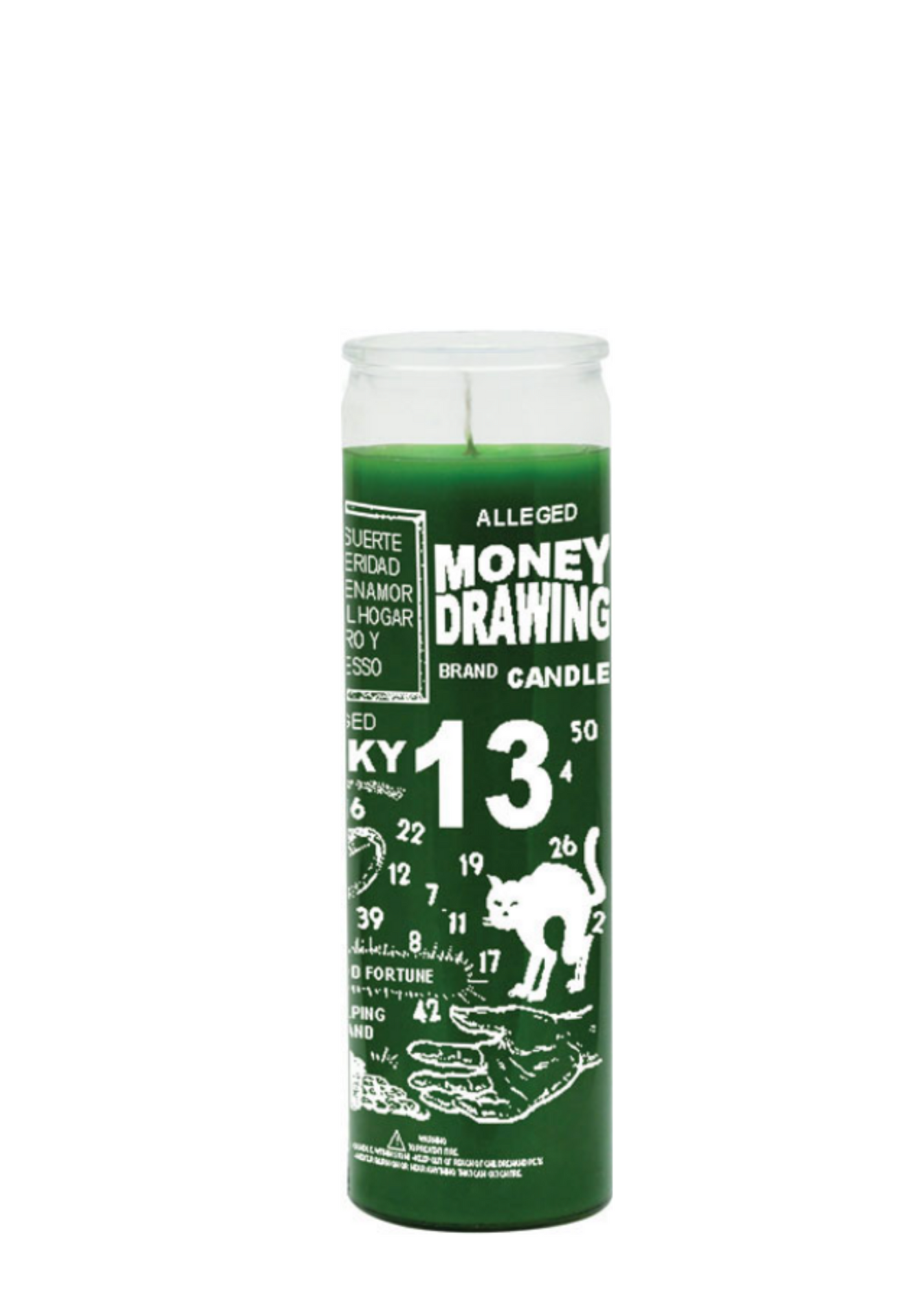 Money Drawing (Green) 1 Color 7 Day Candle