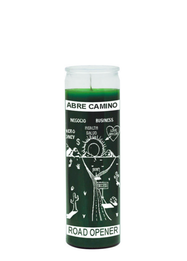 Road Opener-abre Camino (Green) 1 Color 7 Day Candle