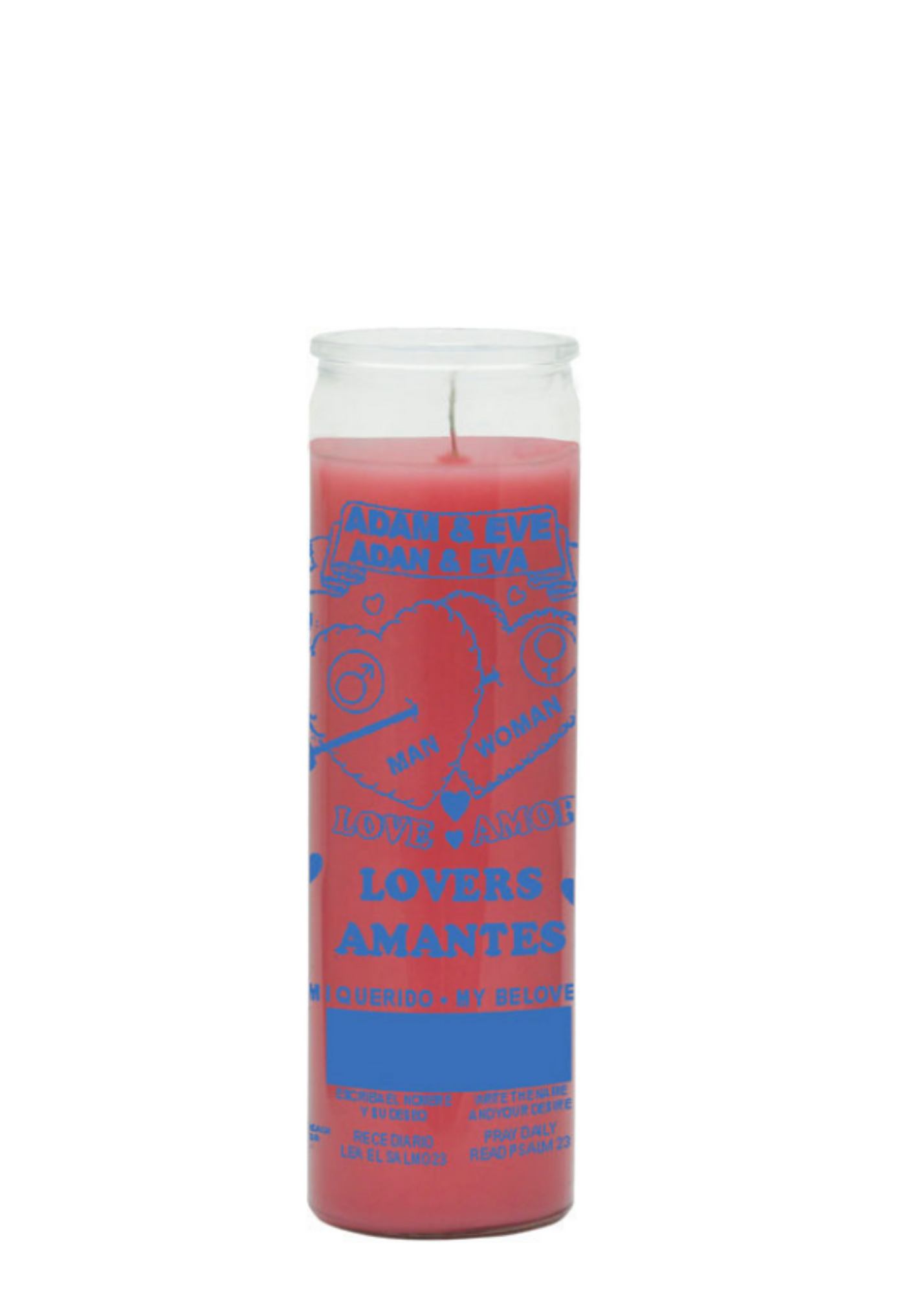 Adam & Eve (Pink) 1 Color 7 Day Candle