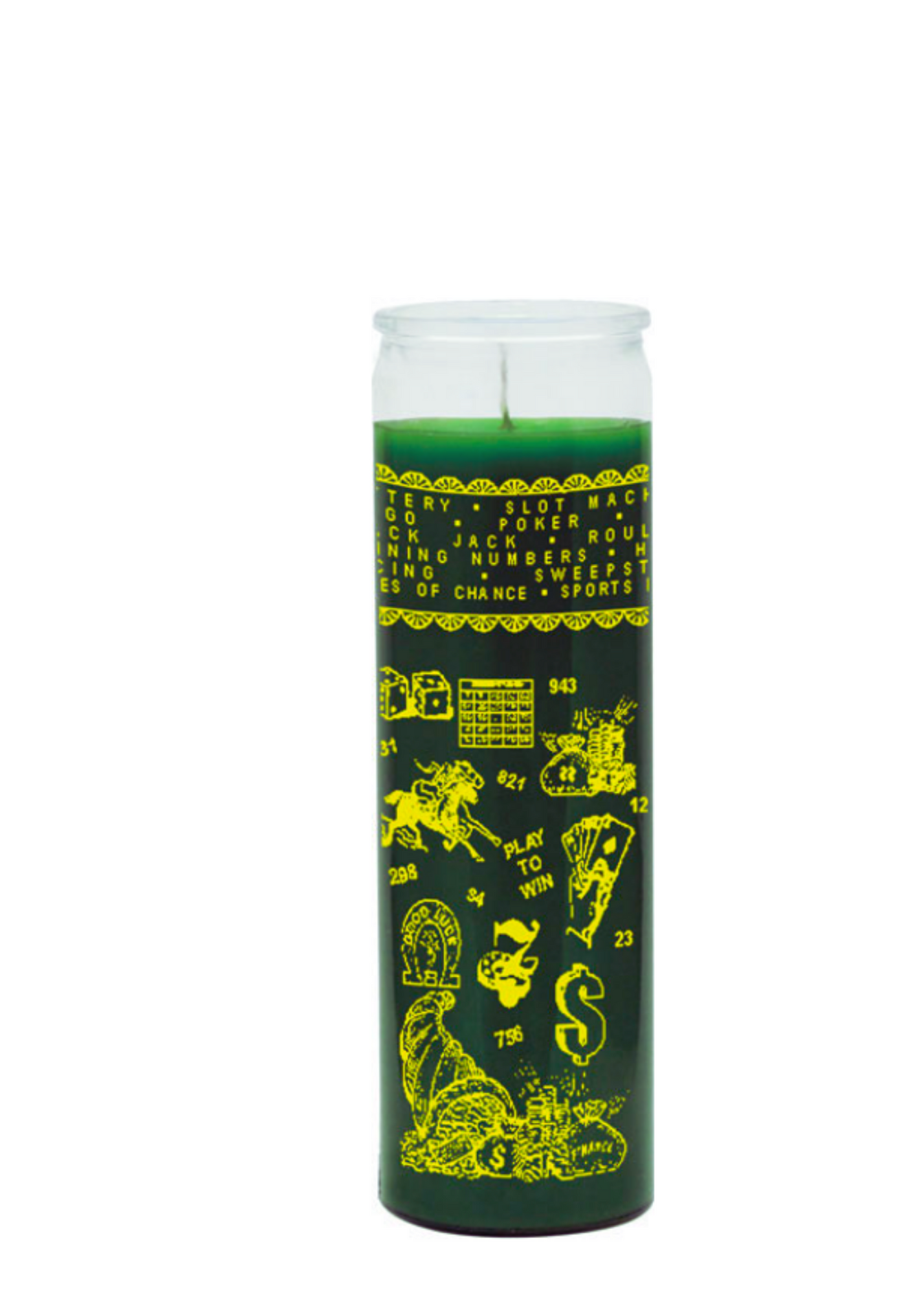 Casino & gambler (green) 1 color 7 day candle