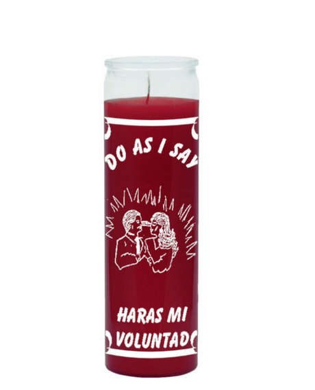 Do as I say (red) 1 color 7 day candle