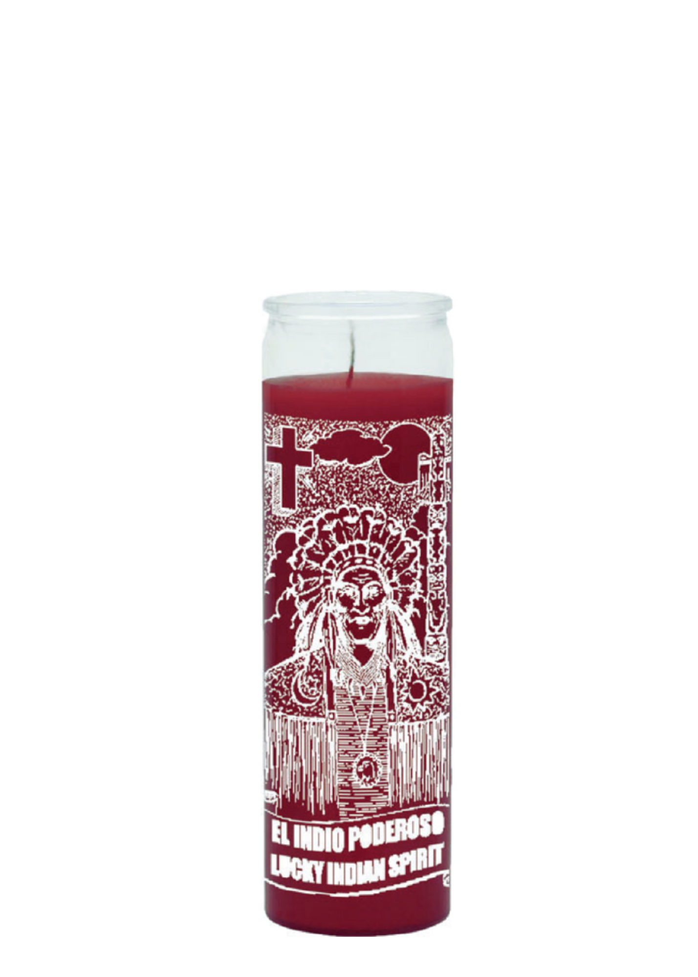 Indian spirit 1 color (red) 7 day candle