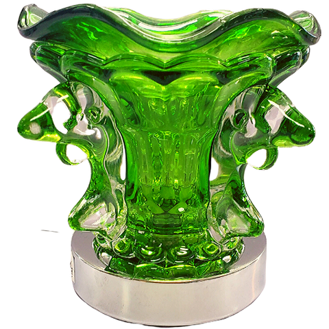 Green Electric Glass Scented Oil Burner