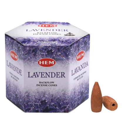 Hem Lavender Backflow Cone Incense