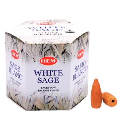 Hem White Sage Backflow Cone Incense