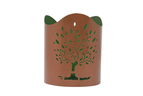 Aching Votive Candle Holder - Tree 4" x 4.75", Green, Each