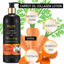 AILKE Bleaching Whitening Anti-Wrinkle Lotion Cream with carrot oil and collagen for skin nourishment and firming.