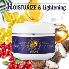 AILKE Glutathione 5-in-1 Women Skin Care Kit key ingredients including glutathione niacinamide and shea butter.