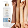 AILKE Multi Vitamin Whitening Body Lotion 500ml product display for brightening and hydrating all skin types.