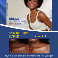 AILKE Multi Vitamin Whitening Body Lotion before and after results showing brighter more even skin tone.