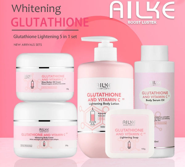 AILKE Whitening Moisturizing Korean Facial and Body Lotion main product bottle on white background.
