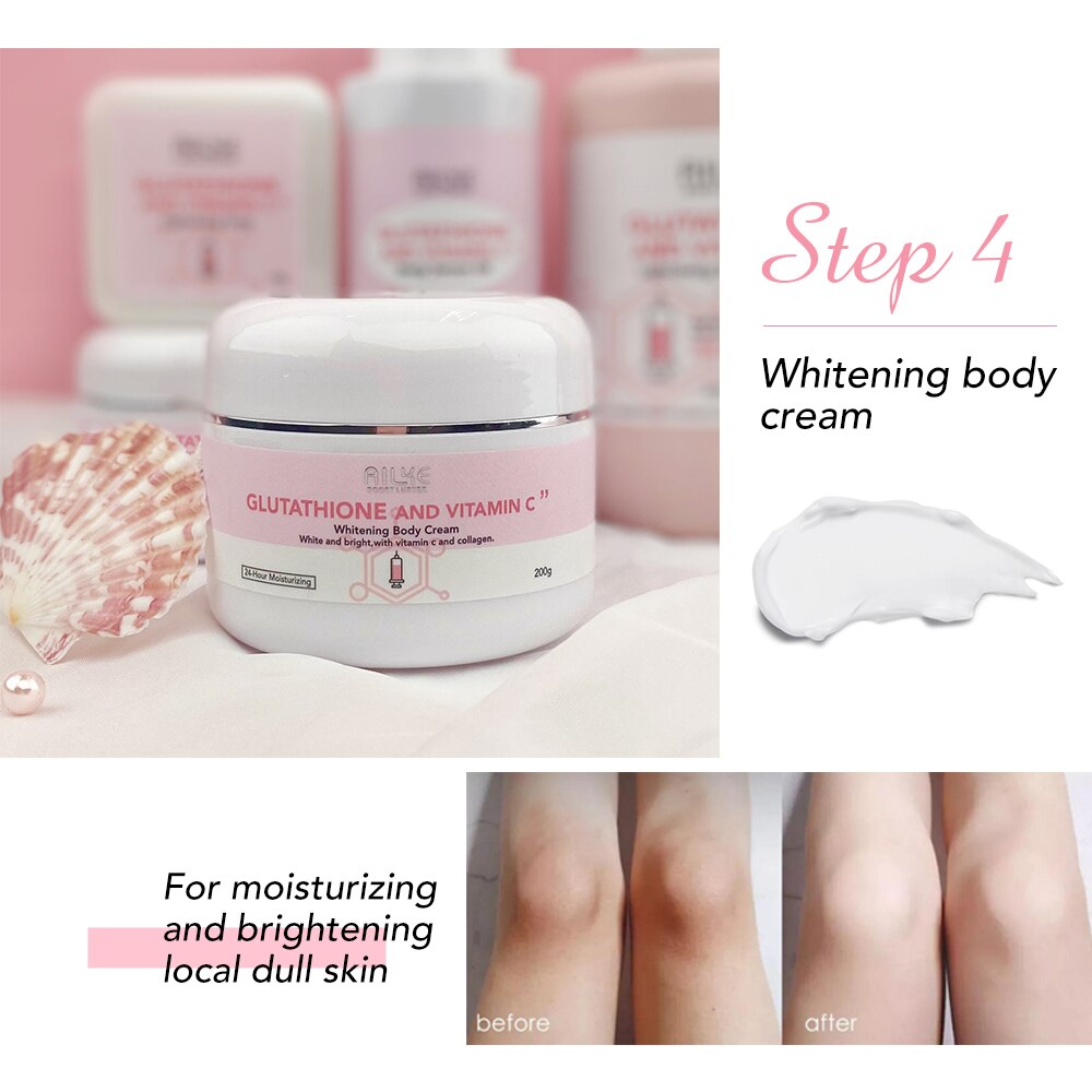 AILKE Whitening Moisturizing Korean Facial and Body Lotion packaging and label detail.