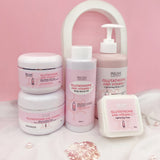 AILKE Whitening Moisturizing Korean Facial and Body Lotion pump bottle close up with label detail.