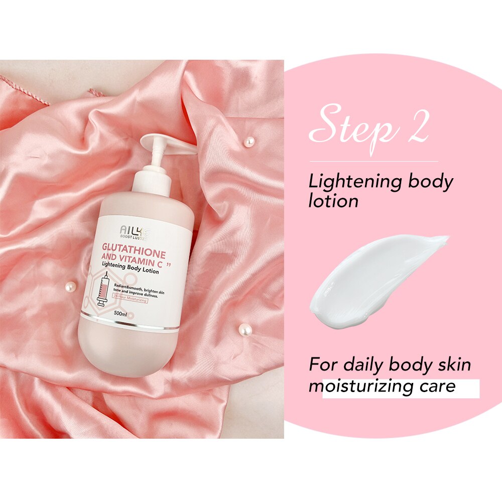 AILKE Whitening Moisturizing Korean Facial and Body Lotion lightweight non-oily texture on skin.