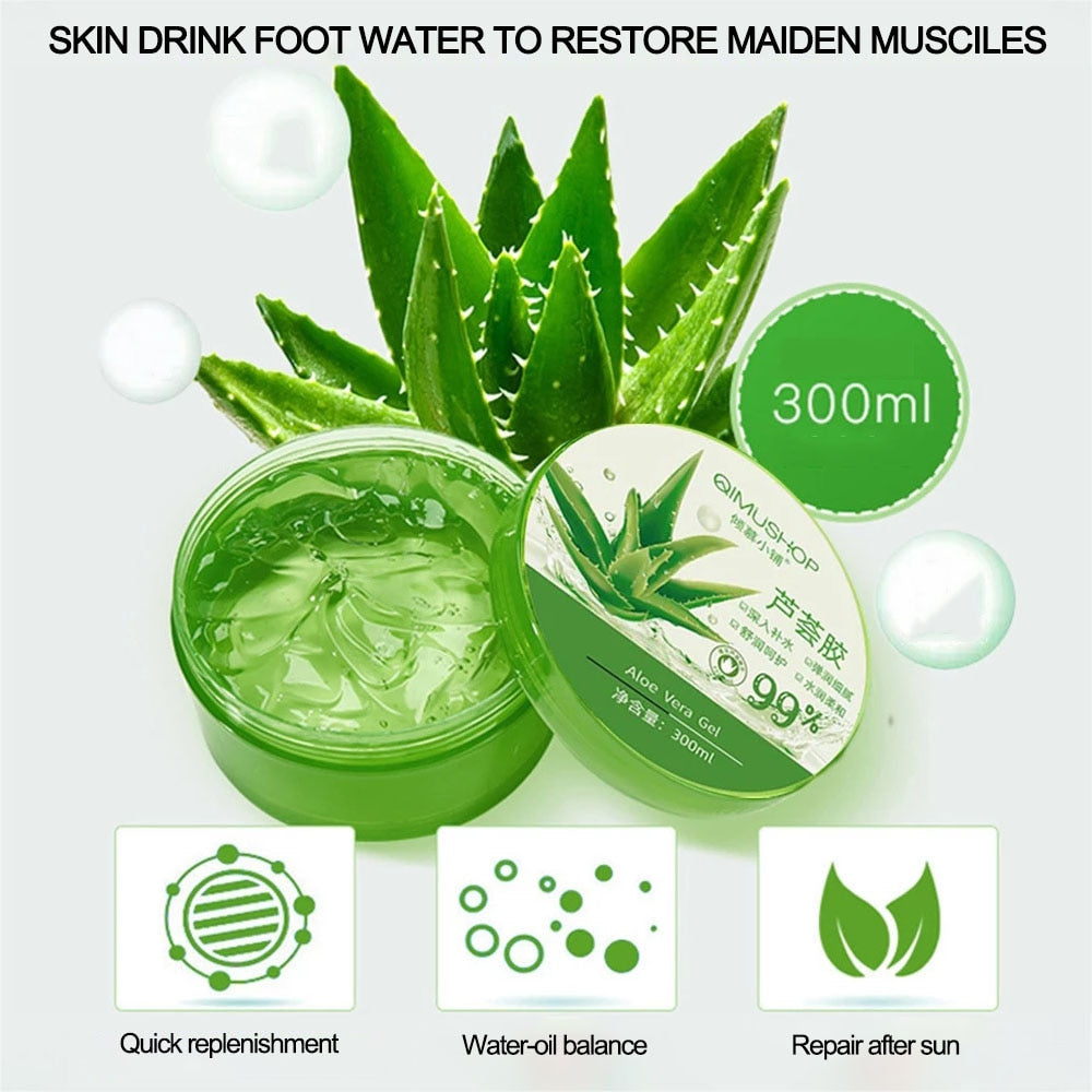 Aloe Vera Gel Moisture Face Cream lightweight gel texture showing smooth consistency.
